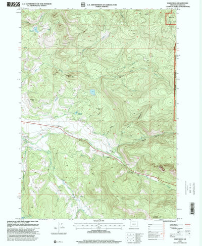 United States Geological Survey Lakecreek, OR (1997, 24000-Scale) digital map