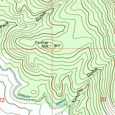 United States Geological Survey Lakecreek, OR (1997, 24000-Scale) digital map