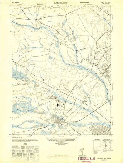 United States Geological Survey Lakehurst, NJ (1947, 24000-Scale) digital map