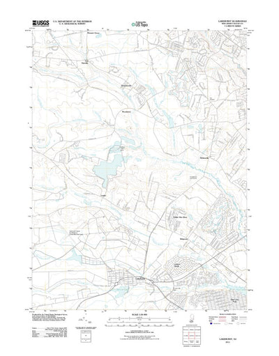 United States Geological Survey Lakehurst, NJ (2011, 24000-Scale) digital map