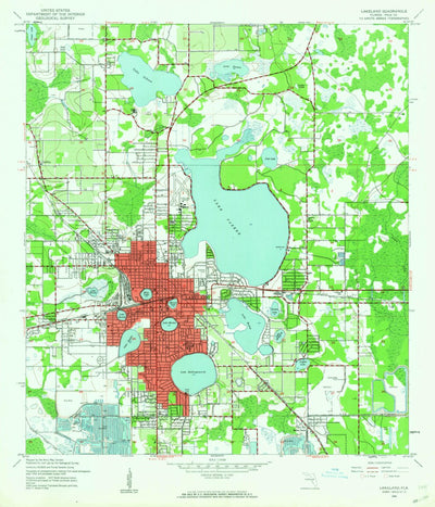 Lakeland, Fl (1944, 24000-scale) Map By United States Geological Survey 