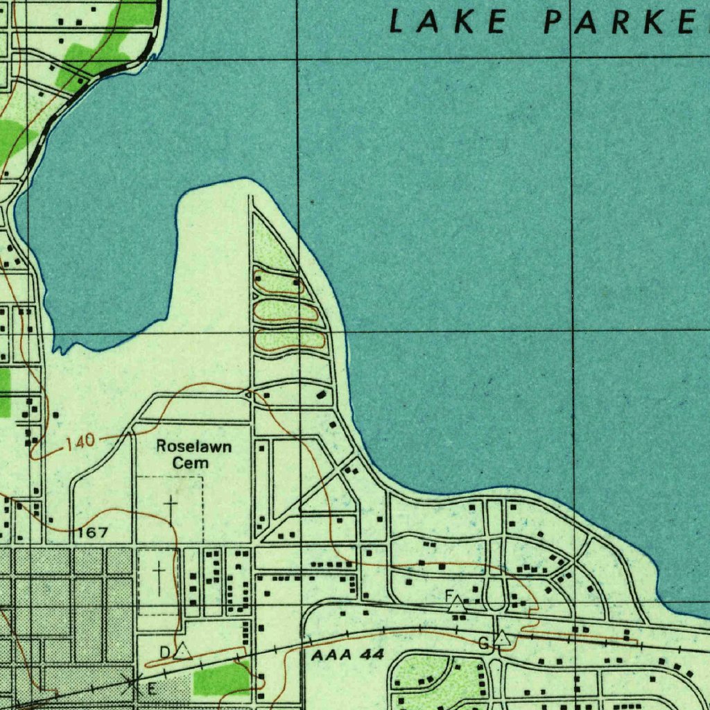 Lakeland, FL (1944, 31680-Scale) Map by United States Geological Survey ...