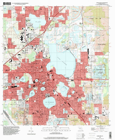 United States Geological Survey Lakeland, FL (1994, 24000-Scale) digital map