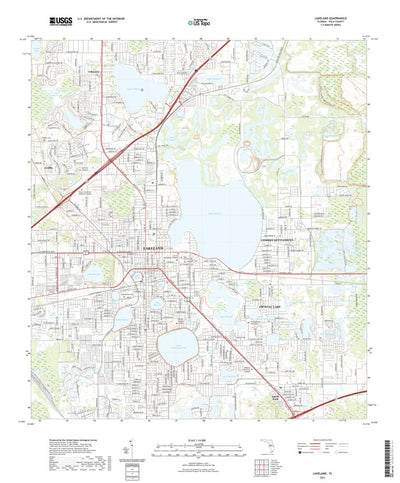 United States Geological Survey Lakeland, FL (2021, 24000-Scale) digital map