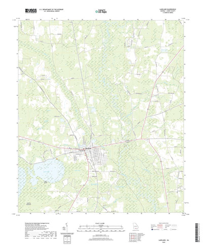 United States Geological Survey Lakeland, GA (2020, 24000-Scale) digital map