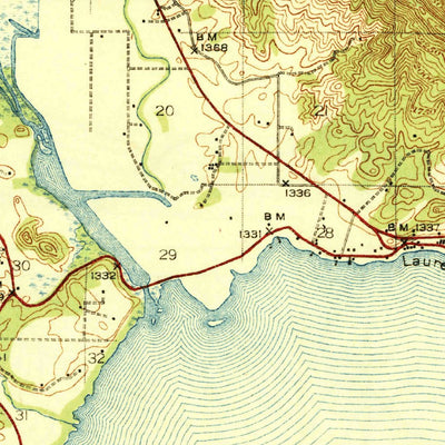United States Geological Survey Lakeport, CA (1938, 62500-Scale) digital map