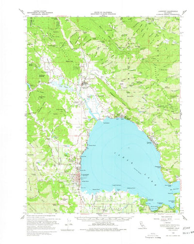 United States Geological Survey Lakeport, CA (1958, 62500-Scale) digital map