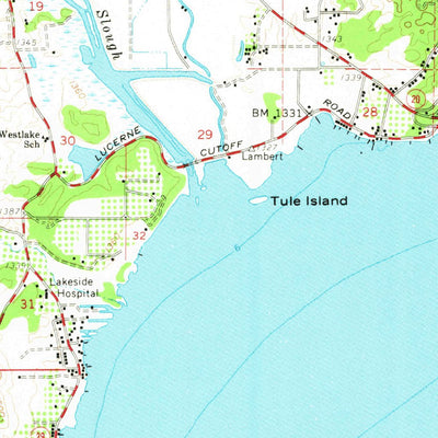 United States Geological Survey Lakeport, CA (1958, 62500-Scale) digital map
