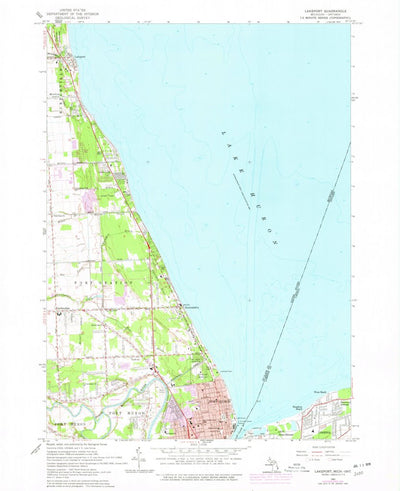 United States Geological Survey Lakeport, MI (1961, 24000-Scale) digital map