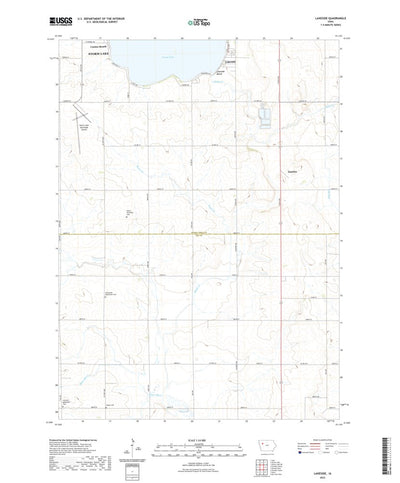 United States Geological Survey Lakeside, IA (2022, 24000-Scale) digital map