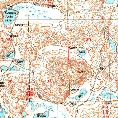 United States Geological Survey Lakeside, NE (1948, 62500-Scale) digital map