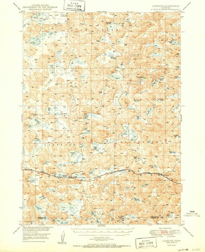 United States Geological Survey Lakeside, NE (1950, 62500-Scale) digital map