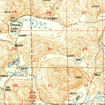United States Geological Survey Lakeside, NE (1950, 62500-Scale) digital map