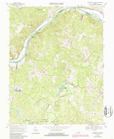 United States Geological Survey Lakeside Village, VA (1969, 24000-Scale) digital map