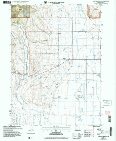 United States Geological Survey Lakeview Airport, OR (2004, 24000-Scale) digital map