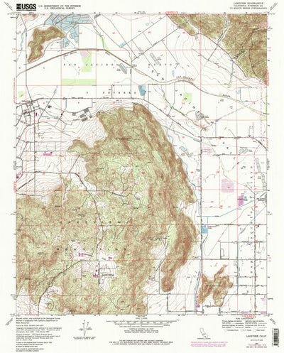 United States Geological Survey Lakeview, CA (1967, 24000-Scale) digital map
