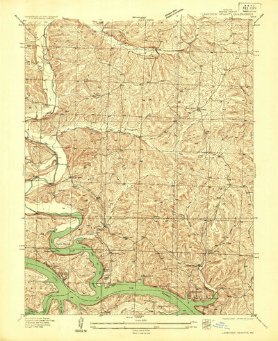 United States Geological Survey Lakeview Heights, MO (1936, 24000-Scale) digital map