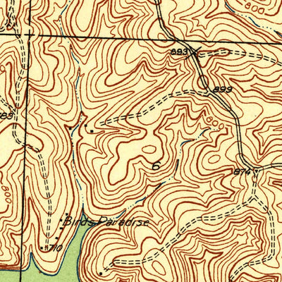 United States Geological Survey Lakeview Heights, MO (1936, 24000-Scale) digital map