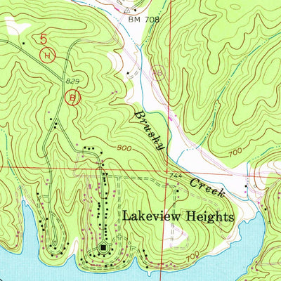 United States Geological Survey Lakeview Heights, MO (1959, 24000-Scale) digital map