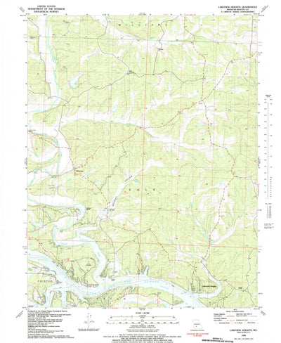 United States Geological Survey Lakeview Heights, MO (1983, 24000-Scale) digital map