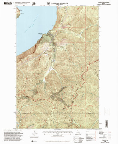 United States Geological Survey Lakeview, ID (1996, 24000-Scale) digital map