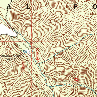 United States Geological Survey Lakeview, ID (1996, 24000-Scale) digital map