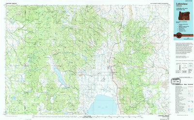 United States Geological Survey Lakeview, OR (1975, 100000-Scale) digital map