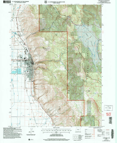 United States Geological Survey Lakeview, OR (2004, 24000-Scale) digital map