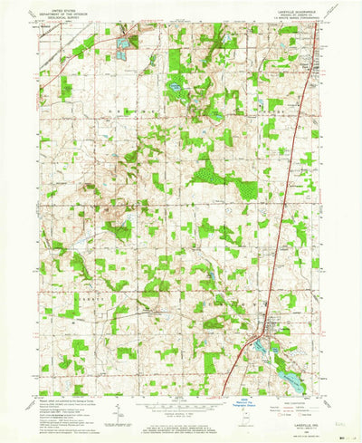 United States Geological Survey Lakeville, IN (1958, 24000-Scale) digital map