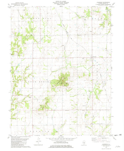 United States Geological Survey Lakewood, IL (1981, 24000-Scale) digital map