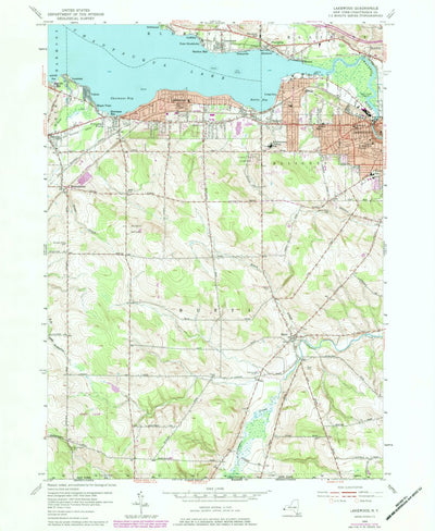 United States Geological Survey Lakewood, NY (1954, 24000-Scale) digital map