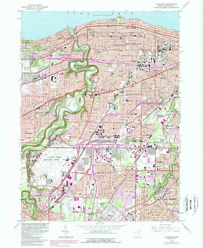 United States Geological Survey Lakewood, OH (1963, 24000-Scale) digital map