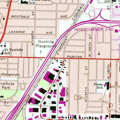 United States Geological Survey Lakewood, OH (1963, 24000-Scale) digital map