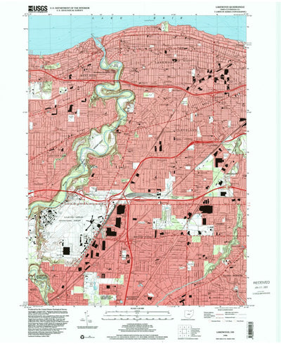 United States Geological Survey Lakewood, OH (1994, 24000-Scale) digital map