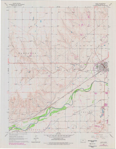 United States Geological Survey Lakin, KS (1966, 24000-Scale) digital map