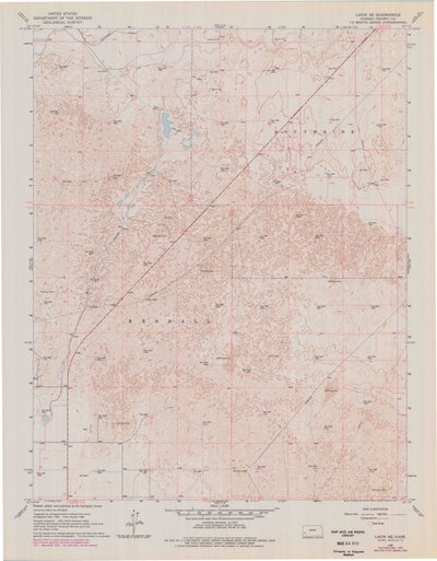 United States Geological Survey Lakin SE, KS (1966, 24000-Scale) digital map