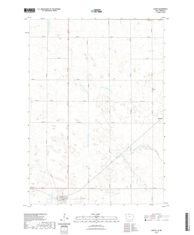 United States Geological Survey Lakota, IA (2022, 24000-Scale) digital map