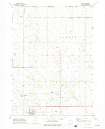 United States Geological Survey Lakota, IA-MN (1972, 24000-Scale) digital map