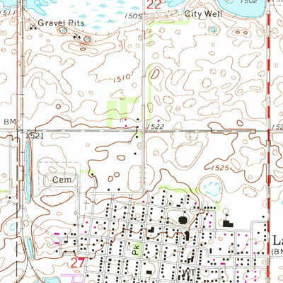 United States Geological Survey Lakota, ND (1970, 24000-Scale) digital map