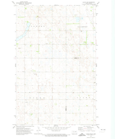 United States Geological Survey Lakota NW, ND (1971, 24000-Scale) digital map
