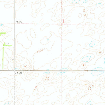 United States Geological Survey Lakota NW, ND (1971, 24000-Scale) digital map