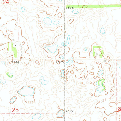 United States Geological Survey Lakota NW, ND (1971, 24000-Scale) digital map