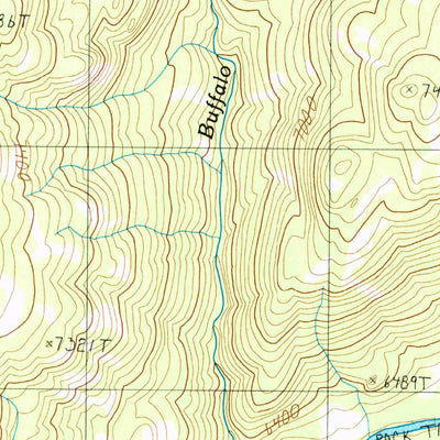 United States Geological Survey Lamar Canyon, WY-MT (1986, 24000-Scale) digital map