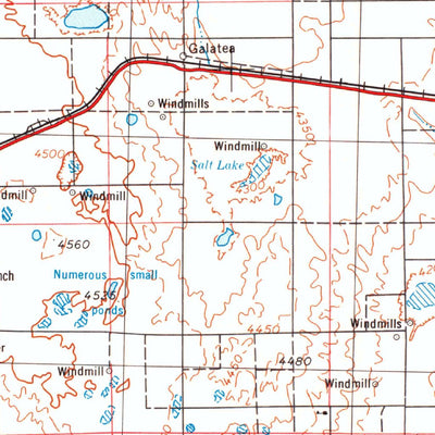 United States Geological Survey Lamar, CO-KS (1954, 250000-Scale) digital map