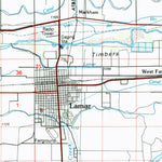 United States Geological Survey Lamar, CO-KS (1984, 100000-Scale) digital map