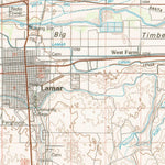 United States Geological Survey Lamar, CO-KS (1988, 100000-Scale) digital map