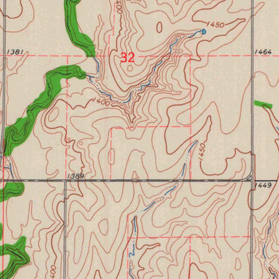United States Geological Survey Lamar, KS (1964, 24000-Scale) digital map