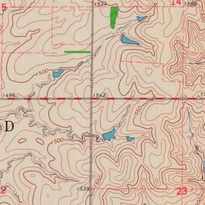 United States Geological Survey Lamar, KS (1964, 24000-Scale) digital map