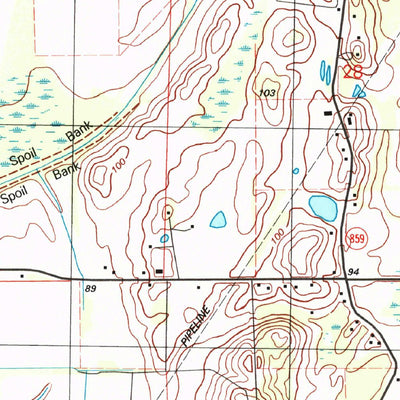 United States Geological Survey Lamar, LA (1998, 24000-Scale) digital map
