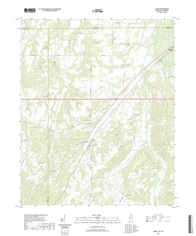 United States Geological Survey Lamar, MS (2021, 24000-Scale) digital map